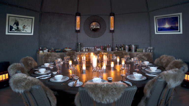 Communal area in Camp Whichaway, Antarctica