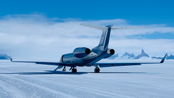 Gulfstream in Antarctica