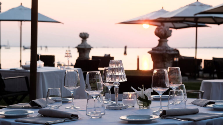 Terrace of Venice's San Clemente Palace Kempinski